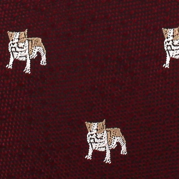 Corbata Estrecha Bulldog Burdeos