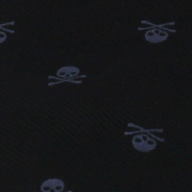 Corbata Estrecha Calaveras Negra