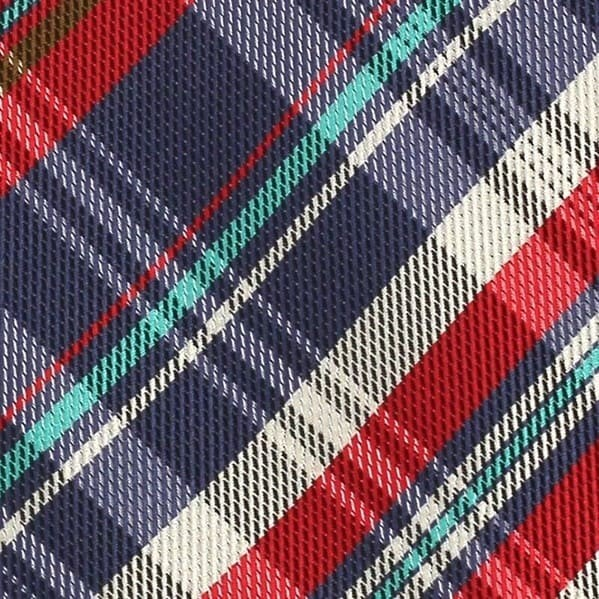 Corbata Estrecha de Cuadros Multicolor