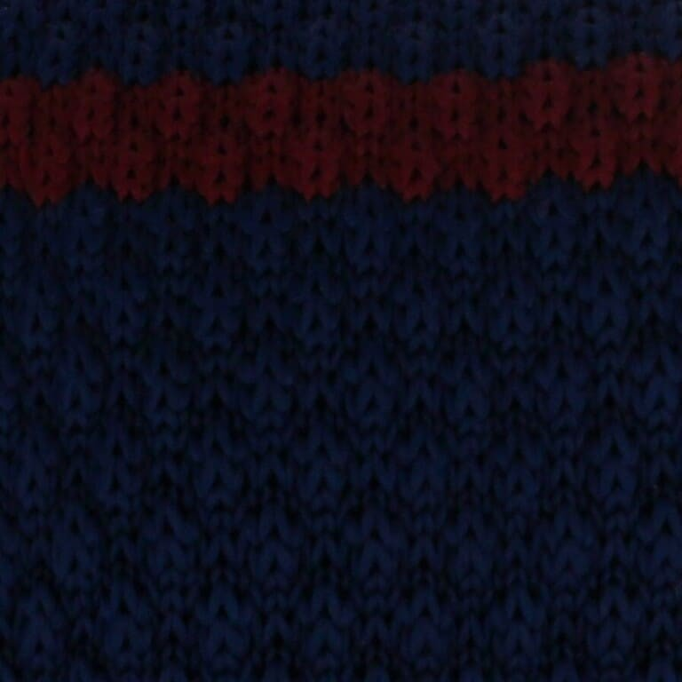 Corbata Punto Azul Rayas Granate
