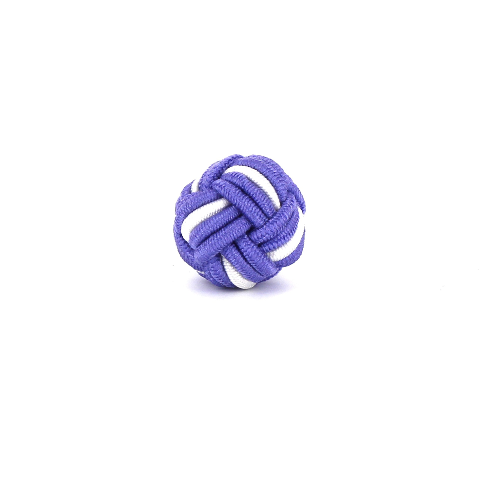 Gemelos Bola Grande Lila y Blanco