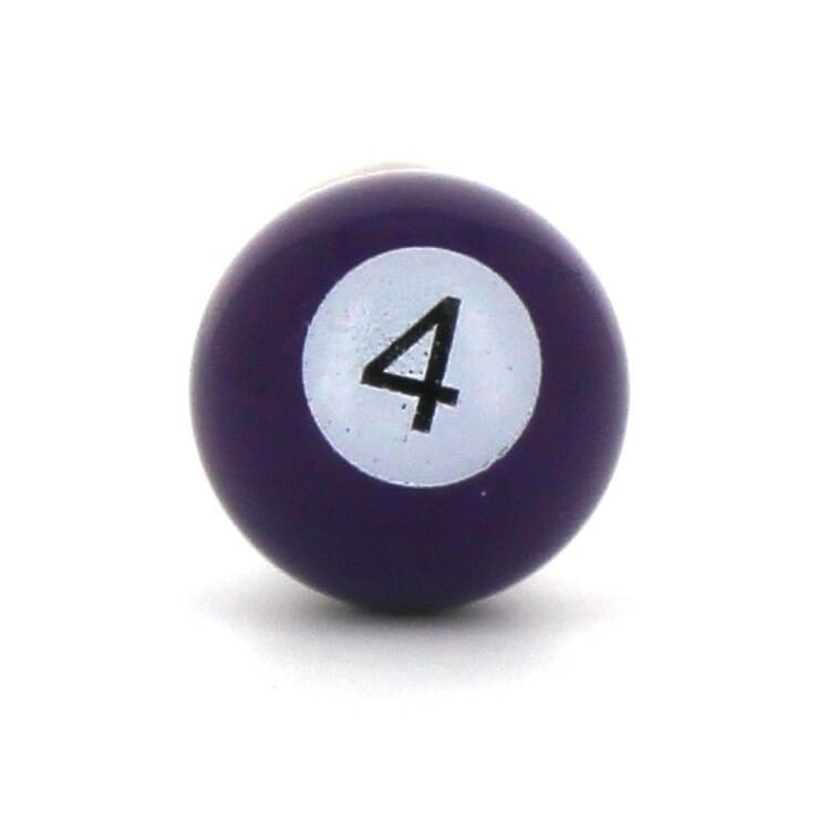 Gemelos Bolas Billar Morado 4
