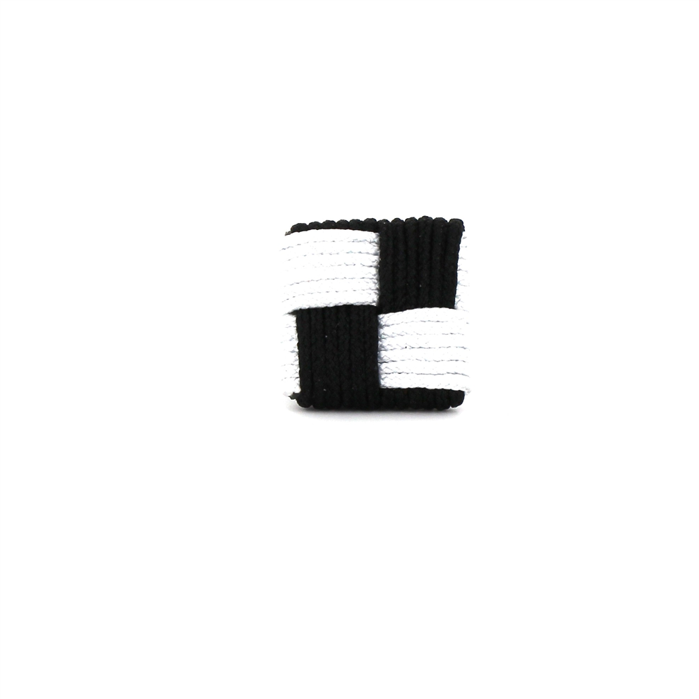 Gemelos Cuadrado Negro y Blanco