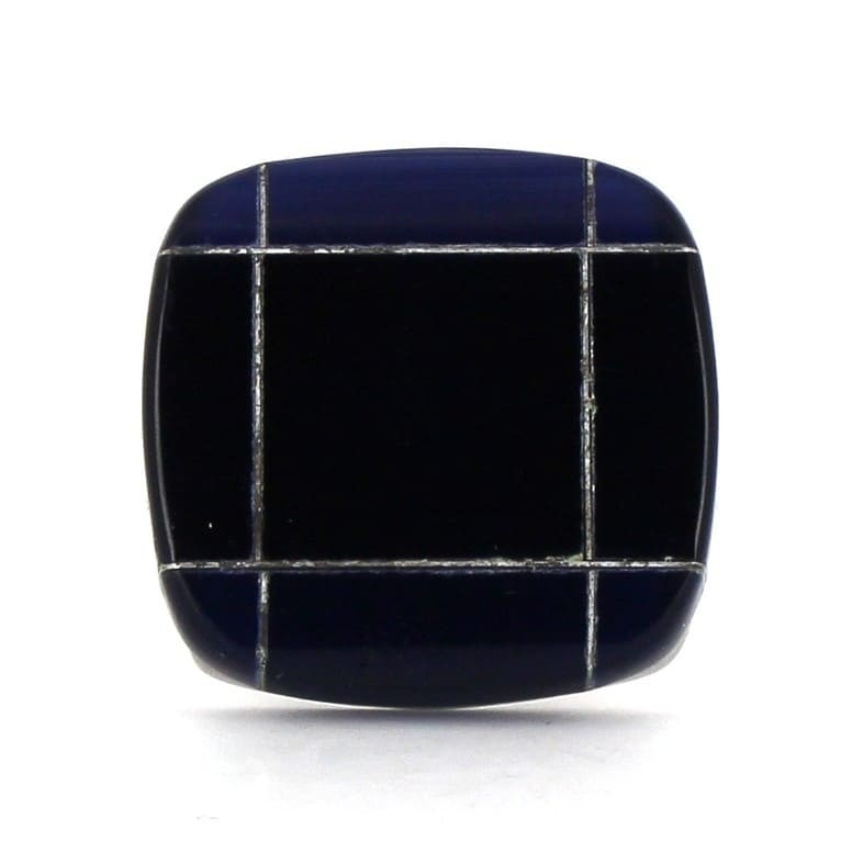 Gemelos Esmaltados Azules Marino