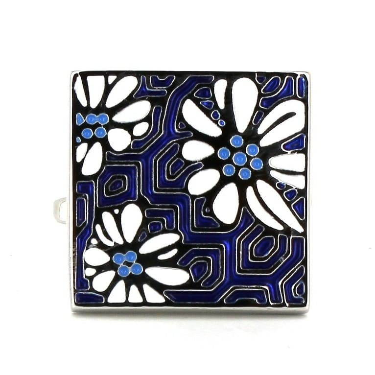 Gemelos Esmaltados Floral IV