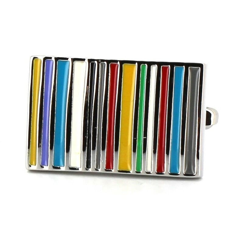 Gemelos Esmaltados Rectangulares Multicolor