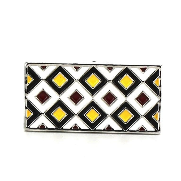 Gemelos Esmaltados Rectangulares Multicolor II