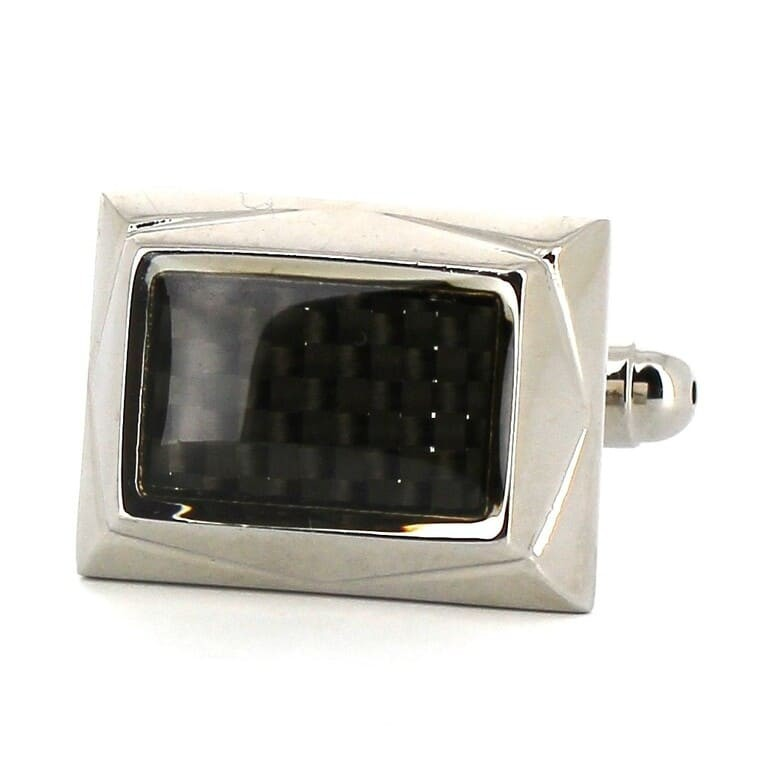 Gemelos Esmaltados Rectangulares  Negros II