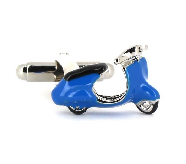 Gemelos Moto Scooter Vespa Azul