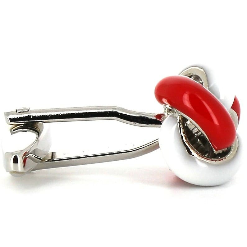 Gemelos Nudos Blanco y Rojo