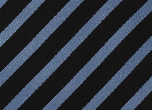 Corbata Rayas Azul y Negra