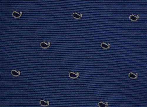 Corbata Seda Paisley Azul