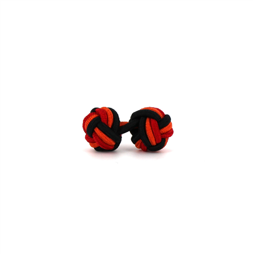 Gemelos Doble Bola Negro, Naranja y Rojo
