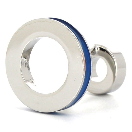 Gemelos Esmaltados Doble Bola Azul Celeste