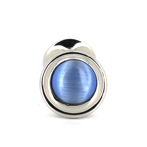 Gemelos Esmaltados Doble Bola Azul Claro