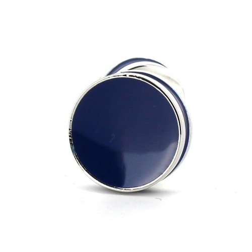 Gemelos Esmaltados Doble Bola Azul Marino