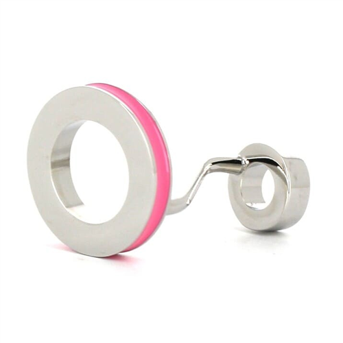 Gemelos Esmaltados Doble Bola Rosas
