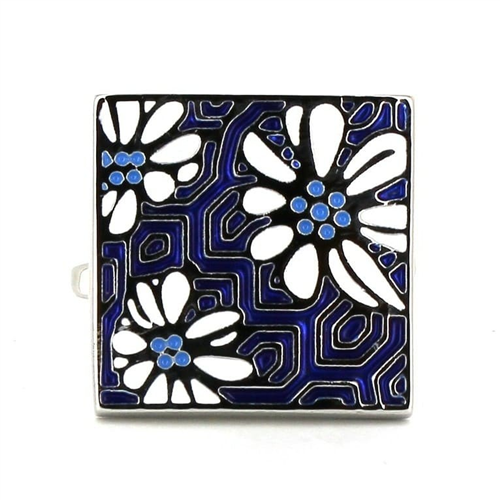 Gemelos Esmaltados Floral IV