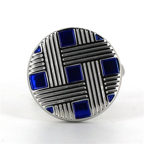 Gemelos Esmaltados Motas Azules