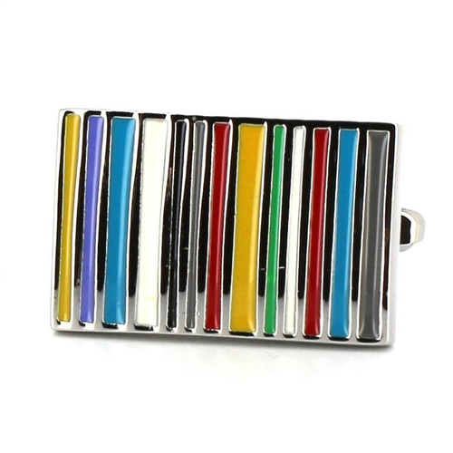 Gemelos Esmaltados Rectangulares Multicolor