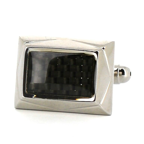 Gemelos Esmaltados Rectangulares  Negros II