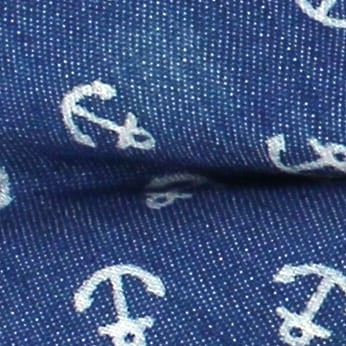 Pajarita Anclas Pequeñas Denim Claro