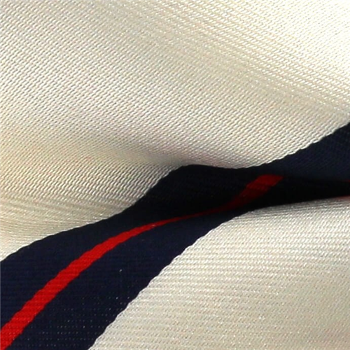 Pajarita Blanca Rayas Azul y Rojo