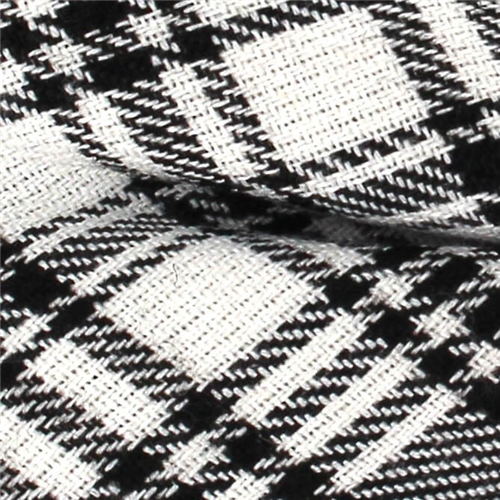 Pajarita Cuadros Escoceses Blanca y Negra