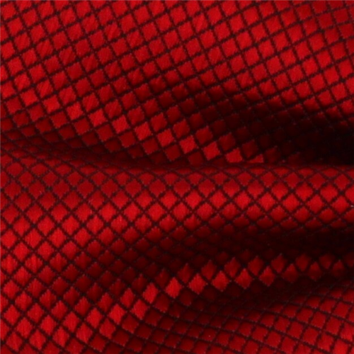 Pajarita Lisa Cuadritos Rojo Oscuro