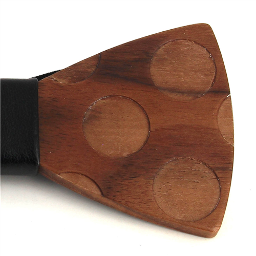 Pajarita Madera Círculos