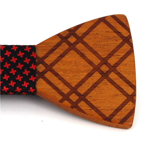 Pajarita Madera Cuadros