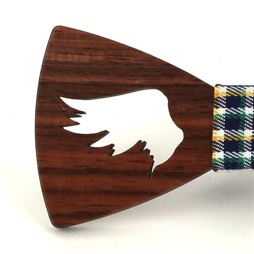 Pajarita Madera Hueca Alas