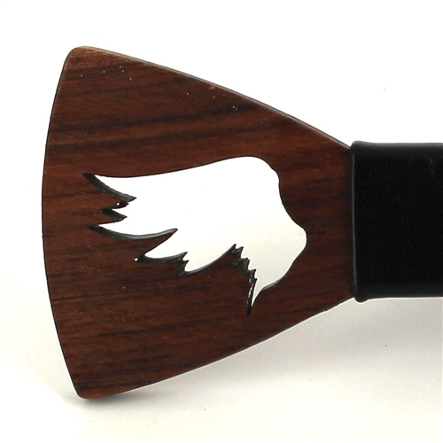 Pajarita Madera Hueca Alas