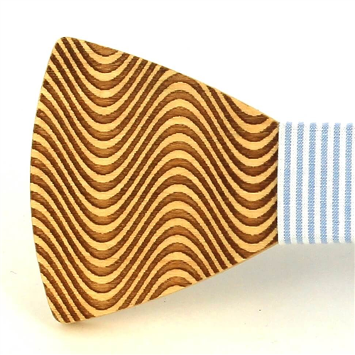 Pajarita Madera Ondas