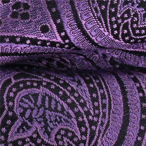 Pajarita Paisley Violeta y Negra