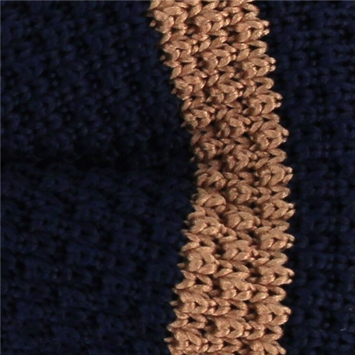 Pajarita Punto Azul Marino Rayas Marrones