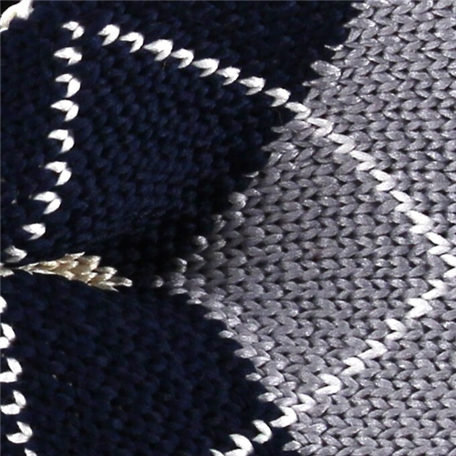 Pajarita Punto Cuadros Azul y Gris