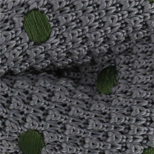 Pajarita Punto Gris Lunares Verde Oscuro