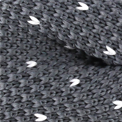 Pajarita Punto Gris Motas Blancas