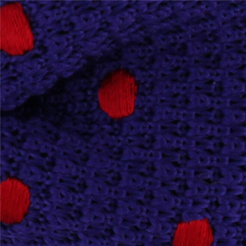 Pajarita Punto Morada Lunares Rojos