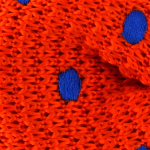 Pajarita Punto Naranja Lunares Azules