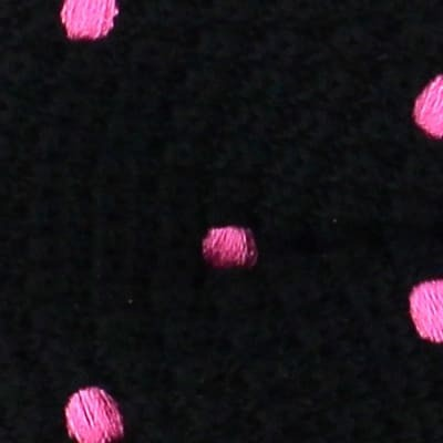 Pajarita Punto Negra Lunares Rosas