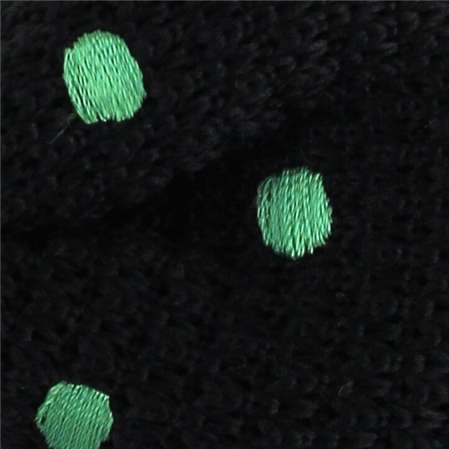 Pajarita Punto Negra Lunares Verdes