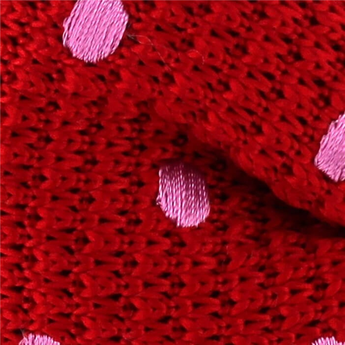 Pajarita Punto Roja Lunares Rosas