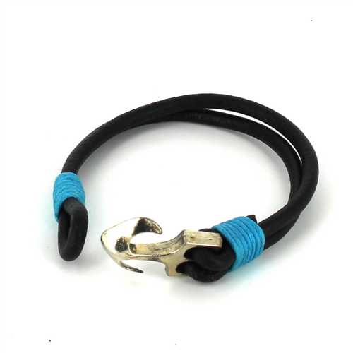 Pulsera Cuero con Ancla