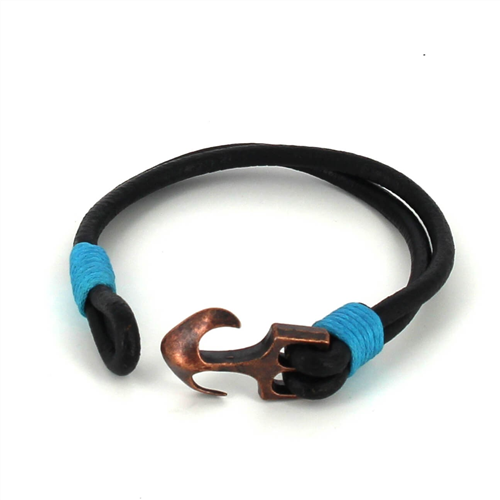 Pulsera Cuero con Ancla