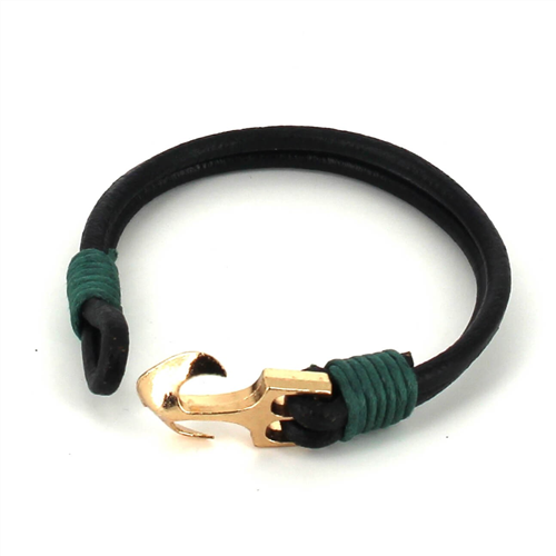 Pulsera Cuero con Ancla
