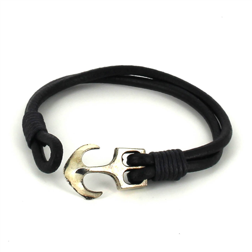 Pulsera Cuero con Ancla