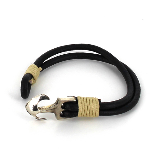 Pulsera Cuero con Ancla