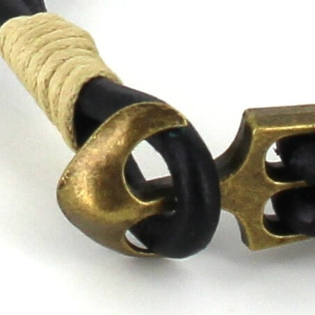 Pulsera Cuero con Ancla